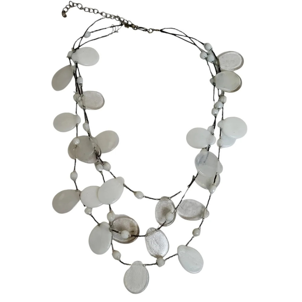 Glass Chunky Statement Necklace for Women Colorful Boho Beaded Necklaces